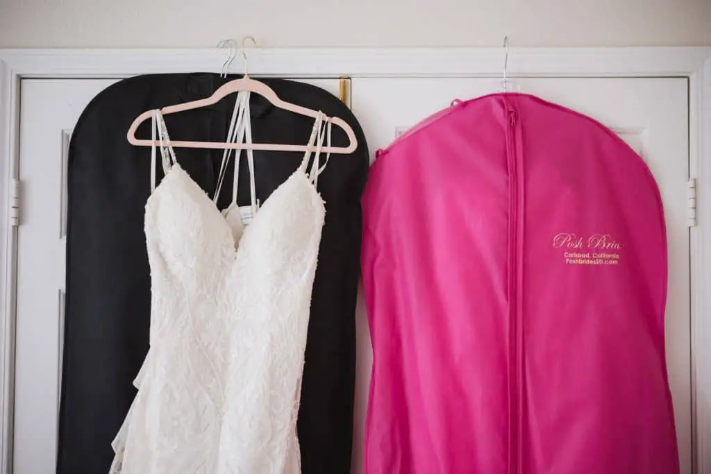 Garment bags for wedding dresses